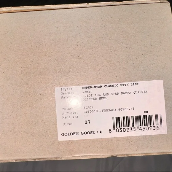 Golden Goose Black and White Men's Sneakers - Picture 6 of 7